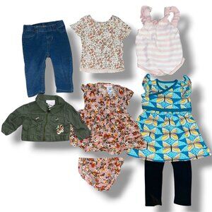 Cute Baby Girl Clothes Lot (8 Pieces) | Size 6-9M